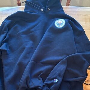 Champion navy blue Manchester city Athletic Hoodie